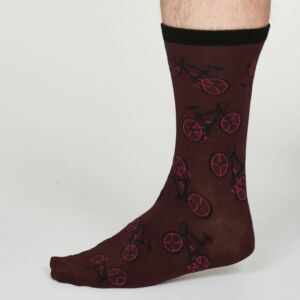 Wesley calze uomo burgundy